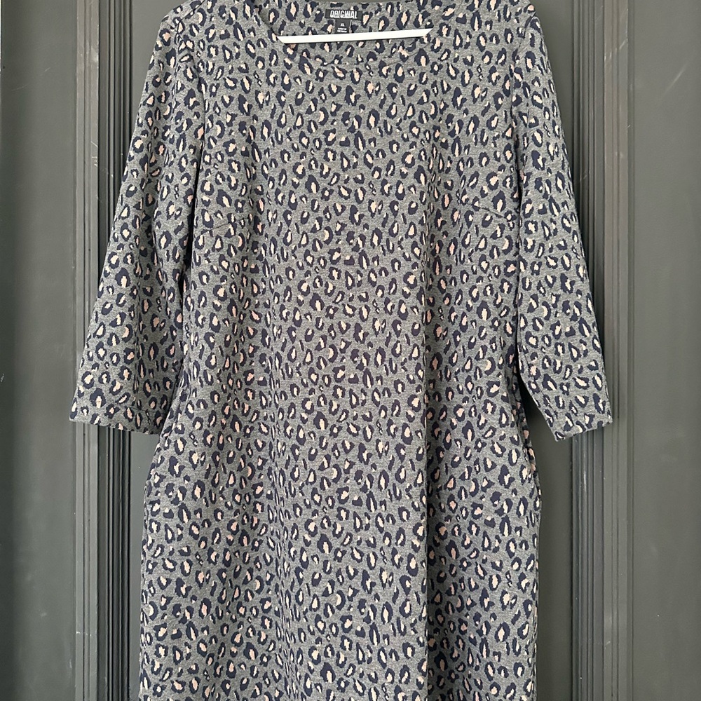 Nicole Miller Black and White Puff Sleeve Dress